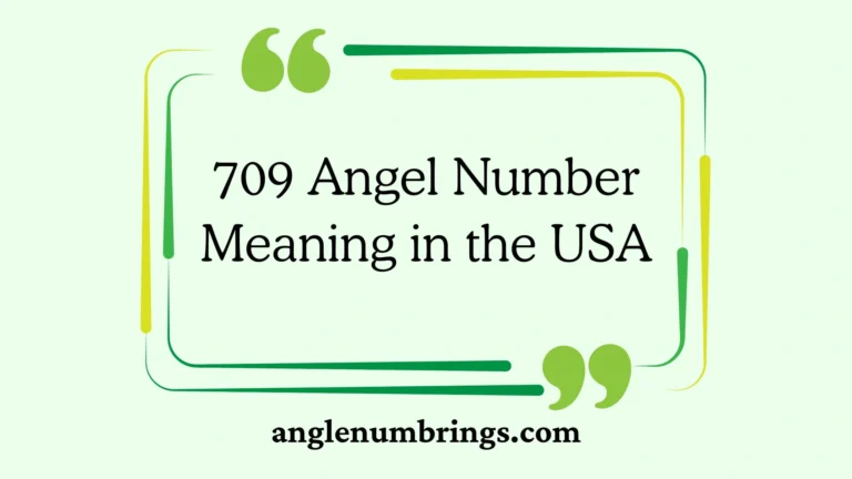 709 Angel Number Meaning in the USA