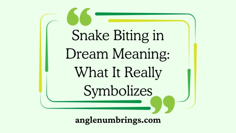Snake Biting in Dream Meaning: What It Really Symbolizes