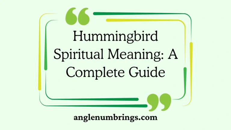 Hummingbird Spiritual Meaning