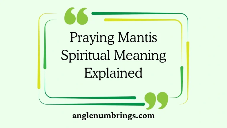 Praying Mantis Spiritual Meaning Explained