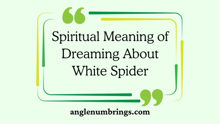 Spiritual Meaning of Dreaming About White Spider