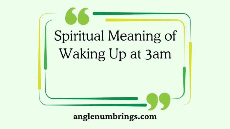 Spiritual Meaning of Waking Up at 3am