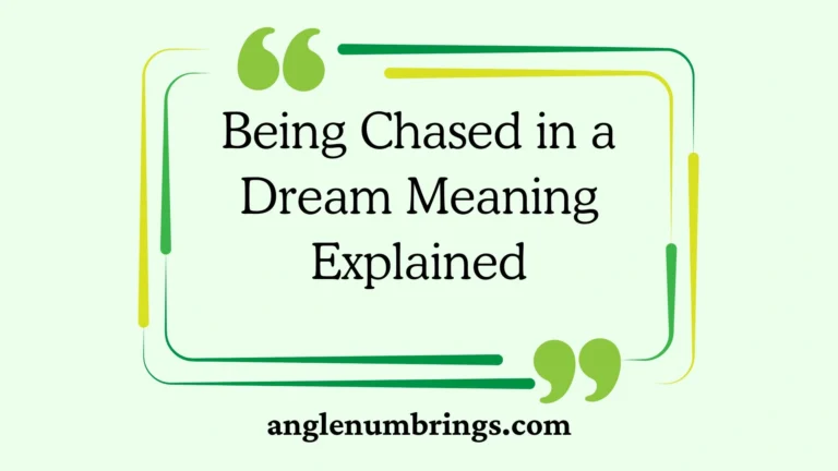Being Chased in a Dream Meaning Explained