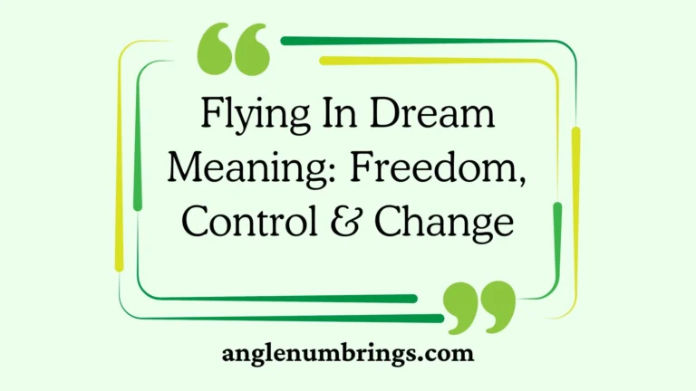 Flying In Dream Meaning: Freedom, Control & Change