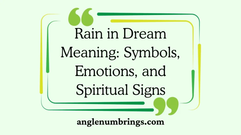 Rain in Dream Meaning: Symbols, Emotions, and Spiritual Signs