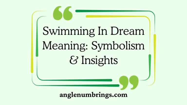 Swimming In Dream Meaning: Symbolism & Insights