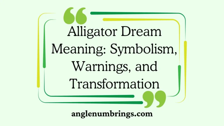 Alligator Dream Meaning: Symbolism, Warnings, and Transformation